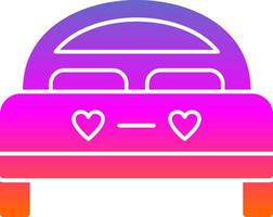 Double Bed Vector Icon Design