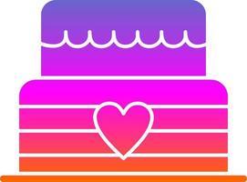 Wedding Cake Vector Icon Design