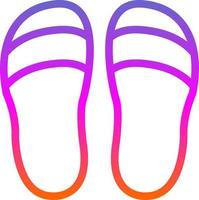 Slippers Vector Icon Design