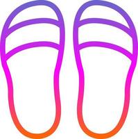 Slippers Vector Icon Design