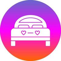 Double Bed Vector Icon Design