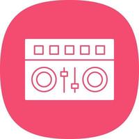 DJ Mixer Vector Icon Design