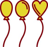 Wedding Balloon Vector Icon Design