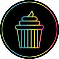 Wedding Cupcake Vector Icon Design