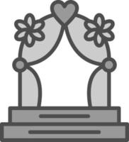 diseño de icono de vector de arco de boda