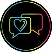 Wedding Chat Vector Icon Design