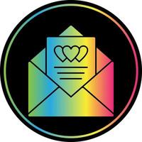 diseño de icono de vector de carta de amor