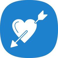 Heart Arrow Vector Icon Design