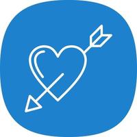 Heart Arrow Vector Icon Design