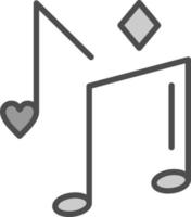 diseño de icono de vector de nota musical