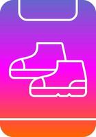 Exercise Shoes Vector Icon Design