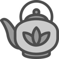 Teapot Vector Icon Design