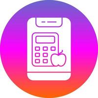 Calorie Calculator Vector Icon Design