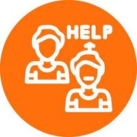 Ask For Help Vector Icon Design