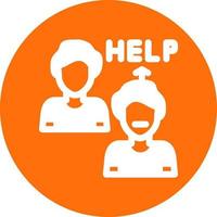 Ask For Help Vector Icon Design