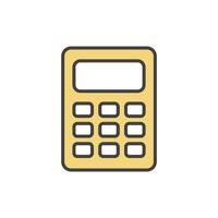 calculator icon vector illustration logo template for many purpose. Isolated on white background.
