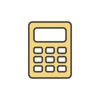 calculator icon vector illustration logo template for many purpose. Isolated on white background.