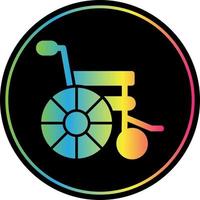 Wheelchair Vector Icon Design