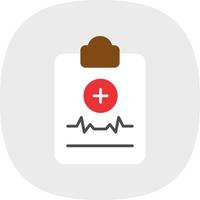 Medical Report Vector Icon Design