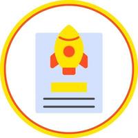 Project Launch Vector Icon Design
