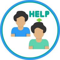 Ask For Help Vector Icon Design