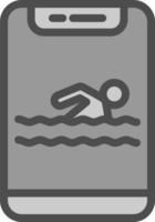 Swimming Vector Icon Design