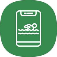 Swimming Vector Icon Design