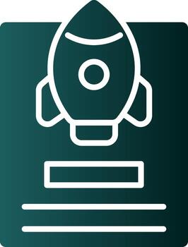 Project Launch Vector Icon Design