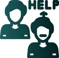 Ask For Help Vector Icon Design