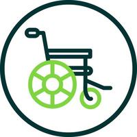 Wheelchair Vector Icon Design