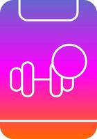 Workout Notification Vector Icon Design