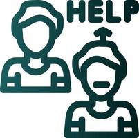 Ask For Help Vector Icon Design