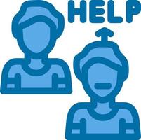 Ask For Help Vector Icon Design