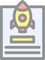 Project Launch Vector Icon Design