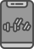 Dumbbells Vector Icon Design