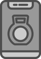 Kettlebell Vector Icon Design