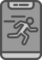 Running Vector Icon Design