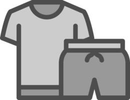 Exercise Clothes Vector Icon Design