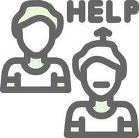 Ask For Help Vector Icon Design