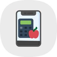 Calorie Calculator Vector Icon Design