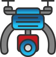 Drone Camera Vector Icon Design