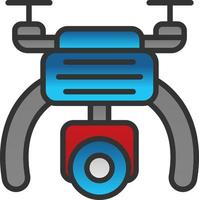 Drone Camera Vector Icon Design