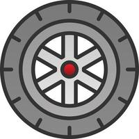 Tire Vector Icon Design