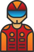 Racer Vector Icon Design