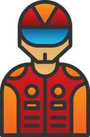 Racer Vector Icon Design