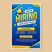 Job Recruitment Poster Template vector