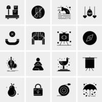 16 Universal Business Icons Vector Creative Icon Illustration to use in web and Mobile Related project