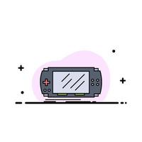 Console device game gaming psp Flat Color Icon Vector