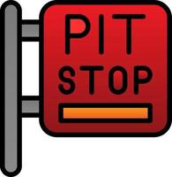 Pit Stop Vector Icon Design