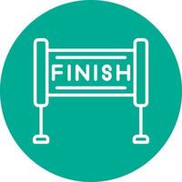 Finish Line Vector Icon Design